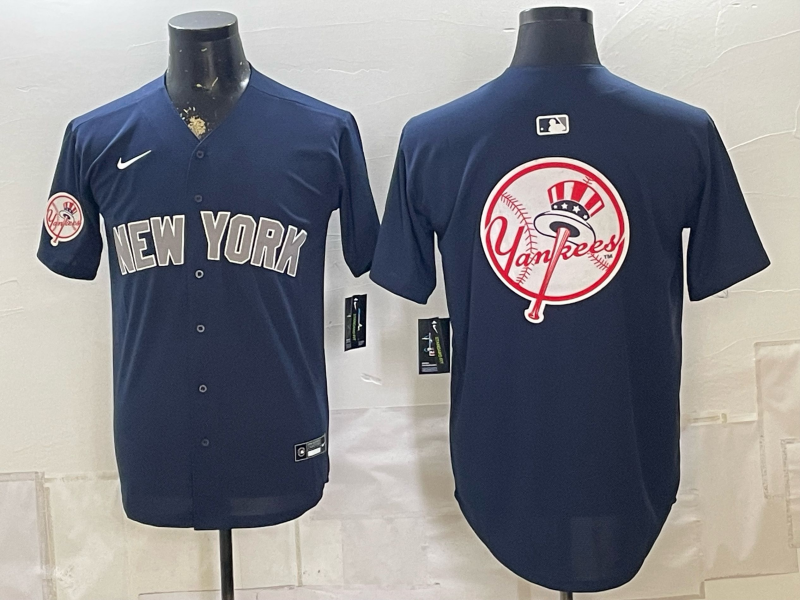 Men 2026 New York Yankees blank blue Nike MLB Jersey 082910018